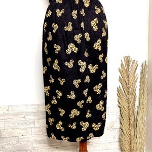 WALT DISNEY WORLD Disneyland Resort Leopard Mickey Mouse Smocked Halter Sundress